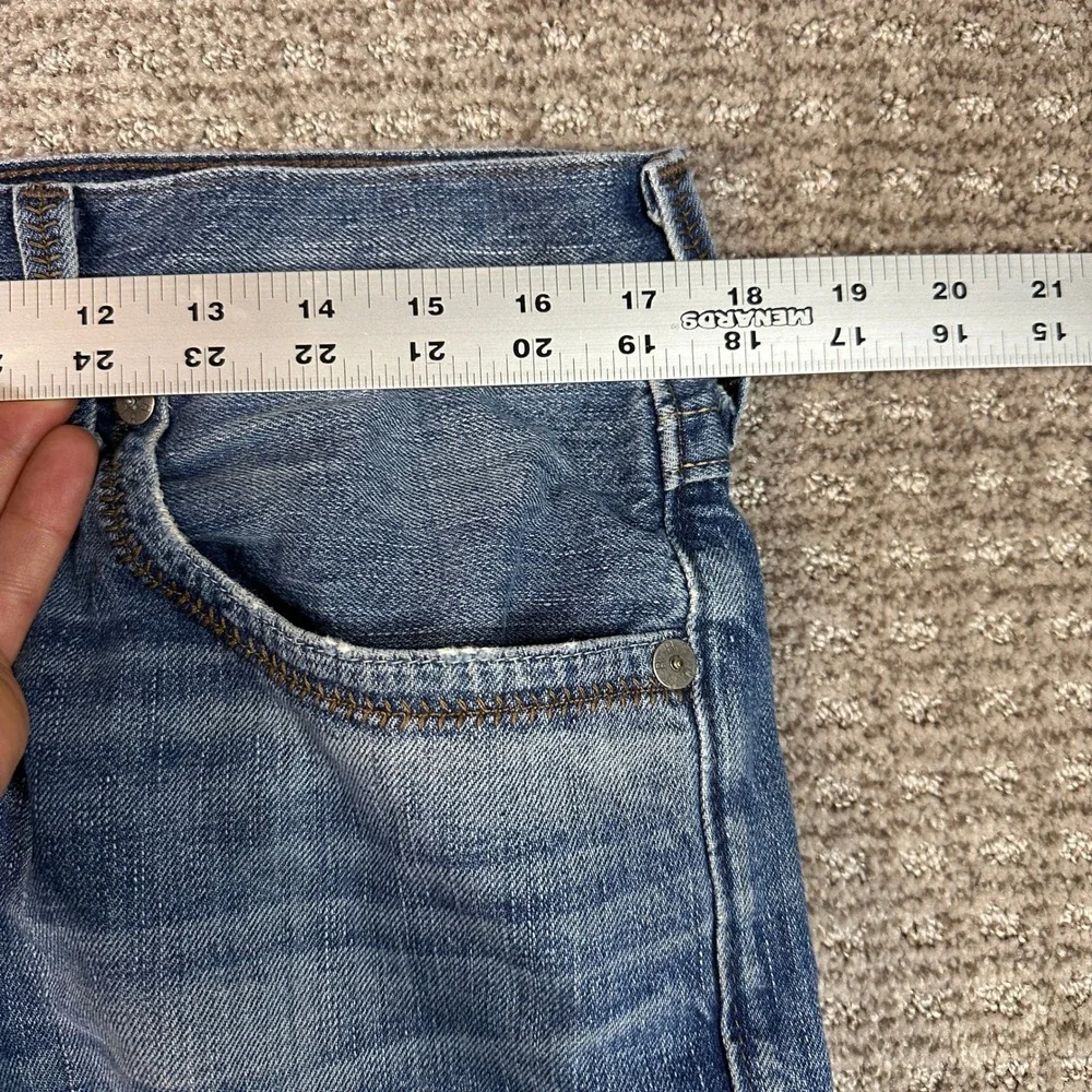 True Religion Ricky Relaxed Straight Jeans Mens 33 Medium Wash Made in USA